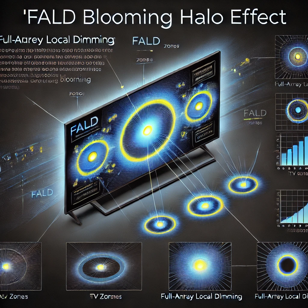 what is fald blooming halo effect